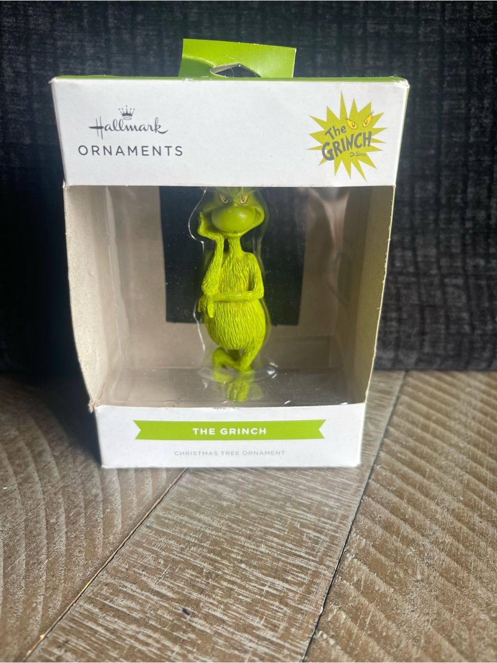 Hallmark Grinch Ornament — Bright Green Holiday Figurine